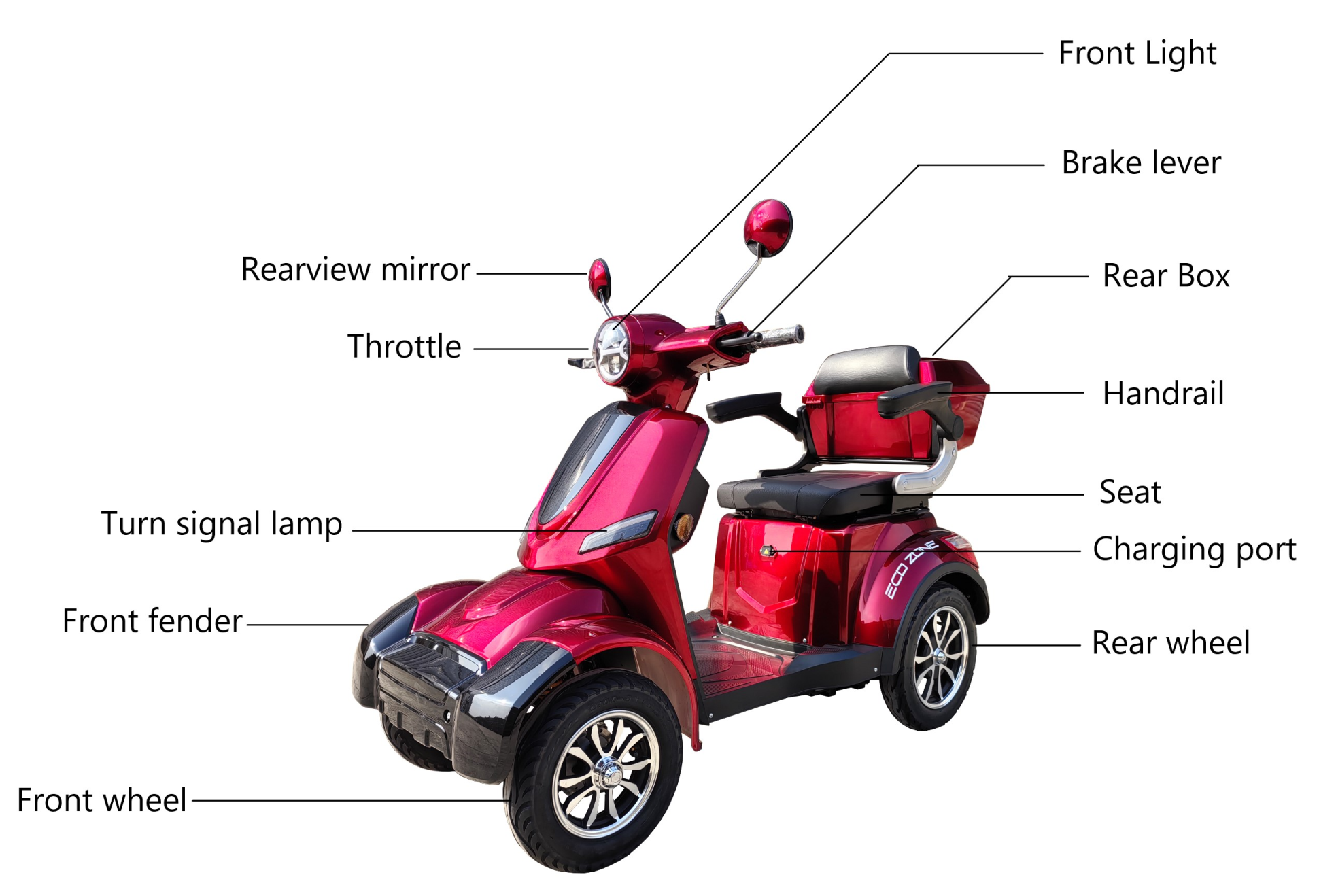 Электроскутер Cruzzer LOTUS BN027 черный