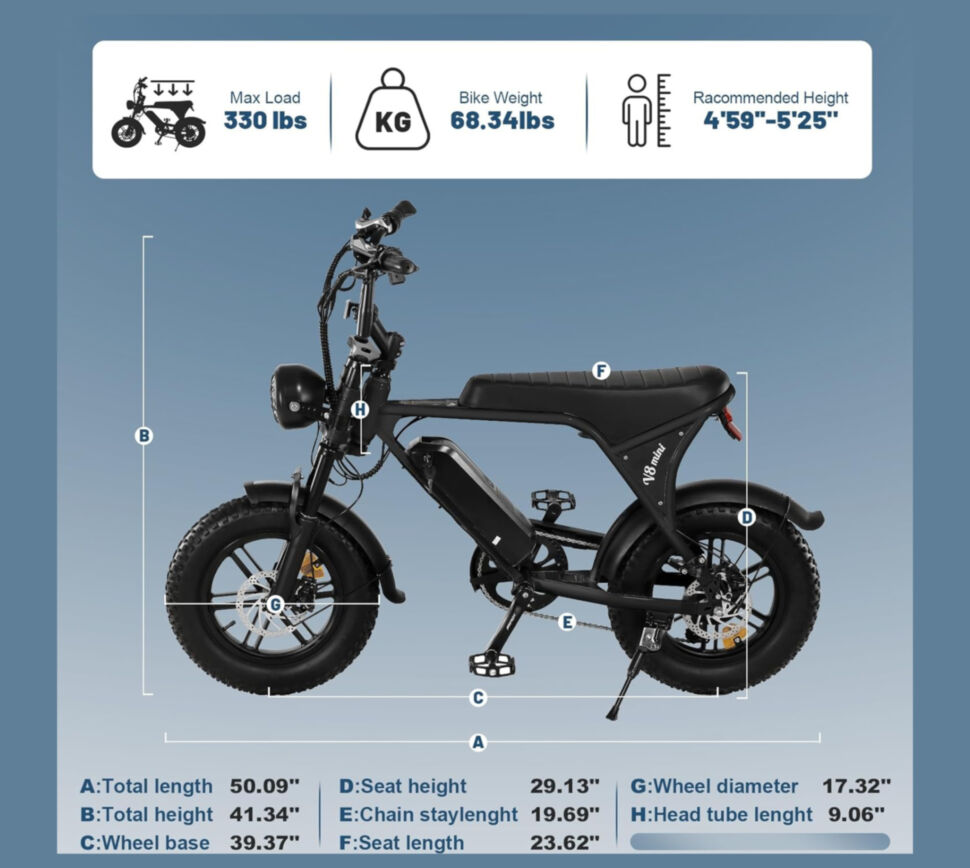 Электровелосипед CRUZZER V8 mini